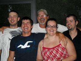 Troy Michael Chisholm Sr With Kids - L to R Top Row Michael, Troy Sr, Joseph, Front Row Troy Jr, Jessica 2011